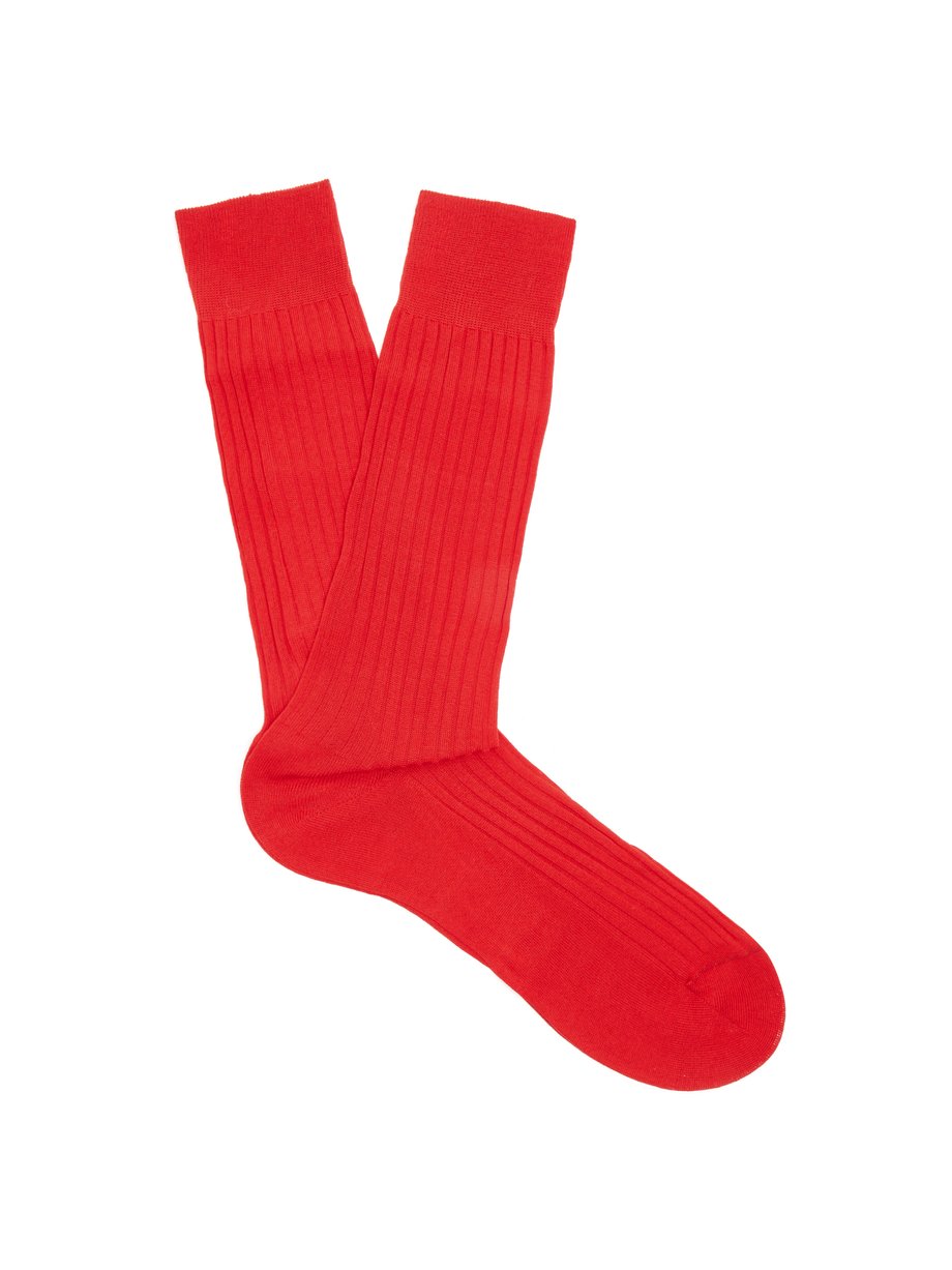 Pantherella Danvers ribbed-knit socks