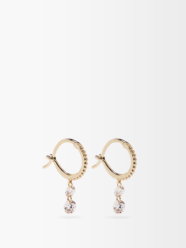 Raphaele Canot Set Free diamond & 18kt gold earrings