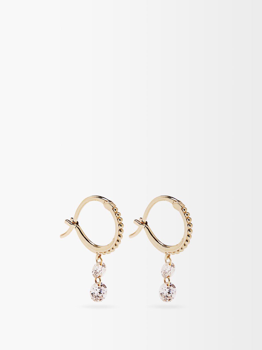 Raphaele Canot Set Free diamond & 18kt gold earrings