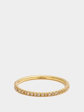 Ileana Makri Thread diamond & 18kt gold ring