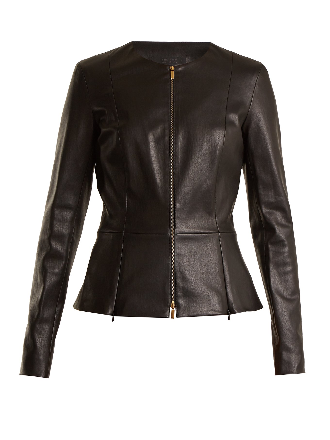 Anaste collarless leather jacket video