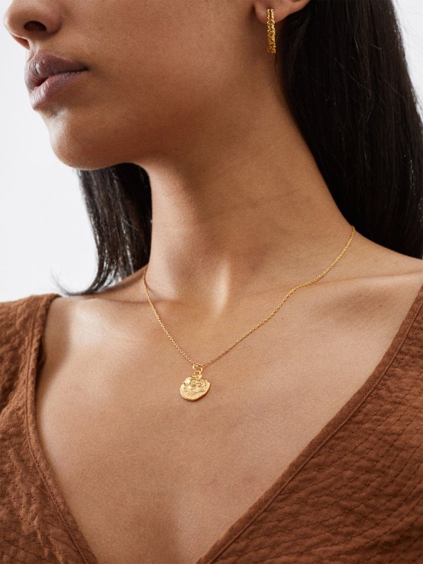 Alighieri Pisces gold-plated necklace
