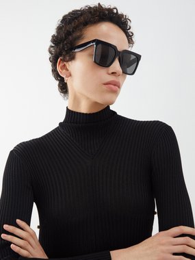 Celine Eyewear Oversized square acetate sunglasses