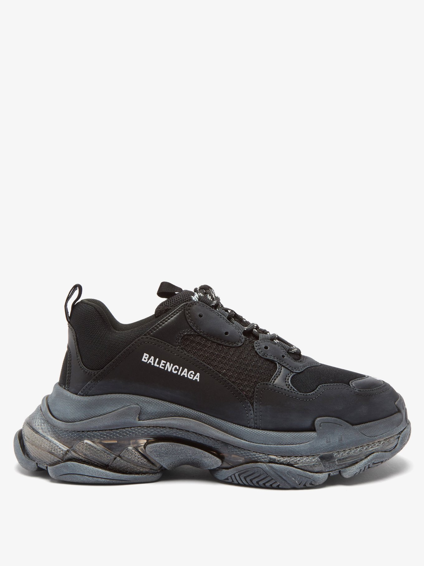 Triple S leather and mesh trainers | Balenciaga