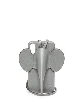 LOEWE Grey Elephant iPhone® X & XS leather phone case