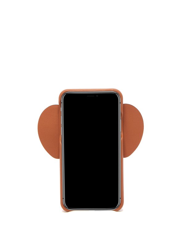 LOEWE Tan Elephant iPhone® X/XS leather phone case