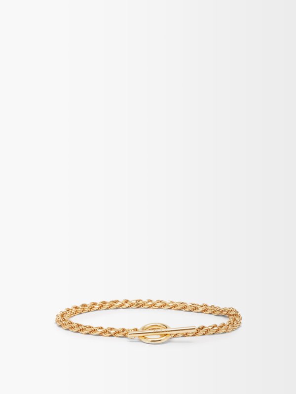 All Blues Rope double-chain recycled gold-vermeil bracelet