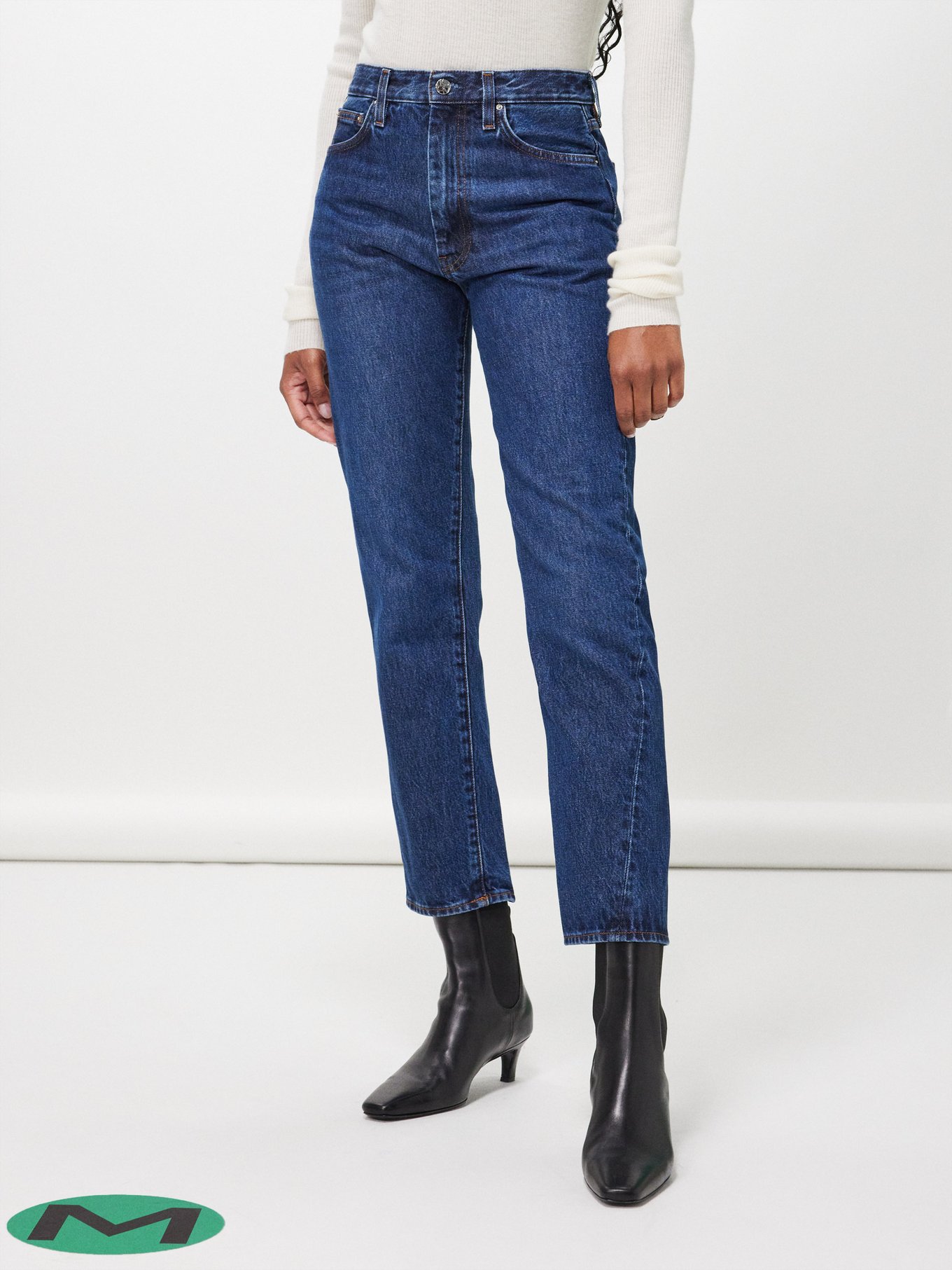 Original twisted-seam straight-leg jeans | Toteme | US