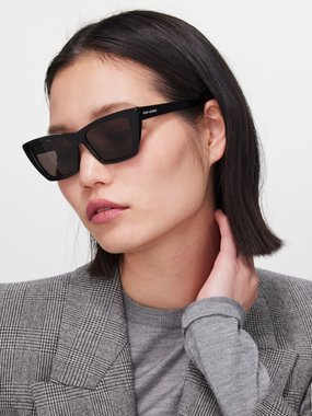 Saint Laurent Eyewear Saint Laurent Mica cat-eye acetate sunglasses
