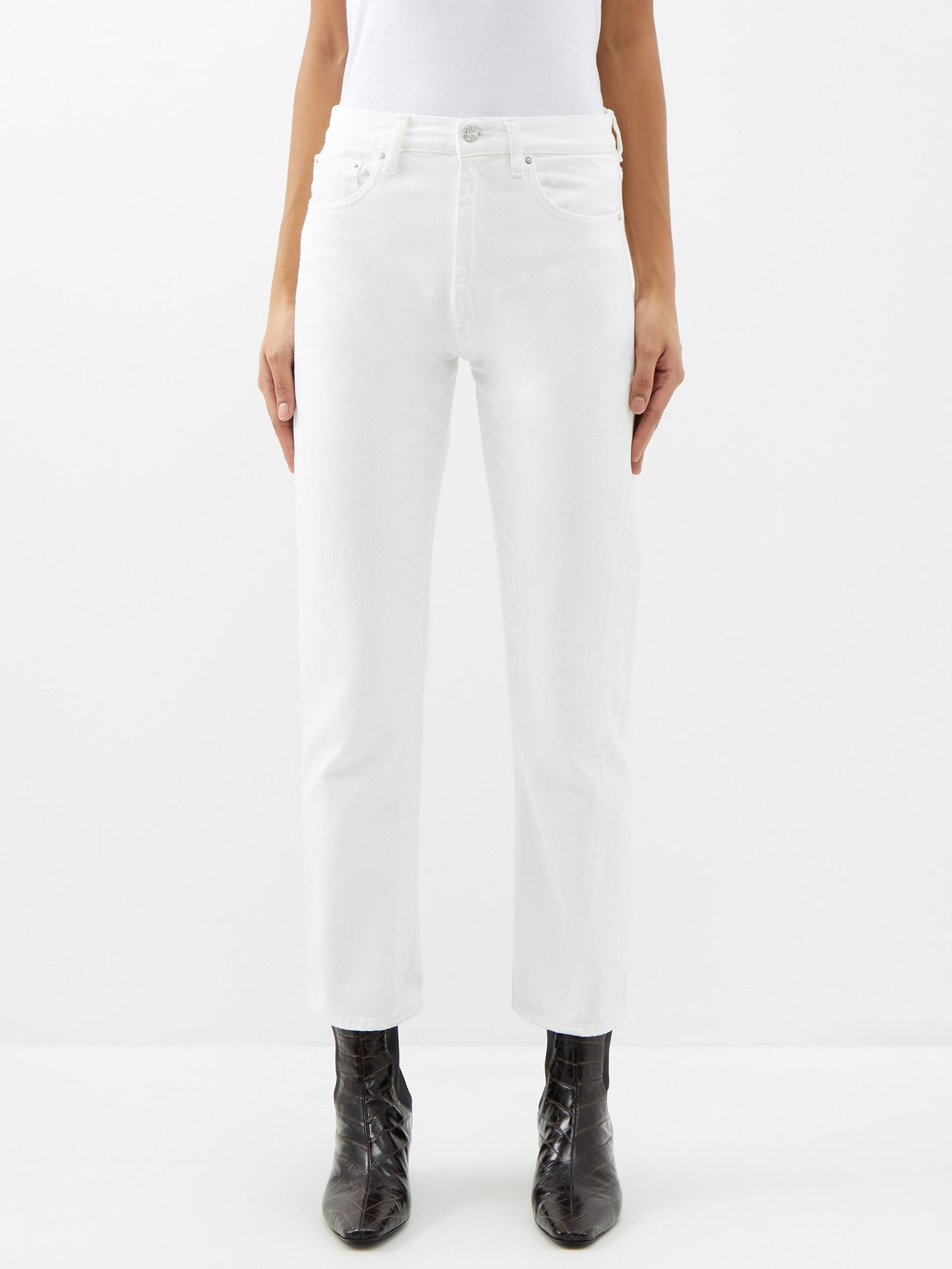 Original twisted-seam straight-leg jeans | Toteme