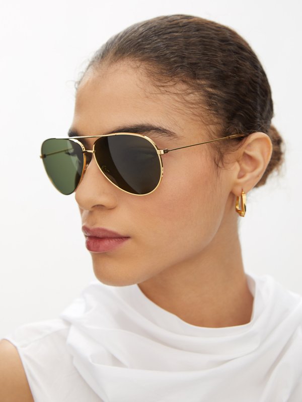 Celine Eyewear Aviator metal sunglasses