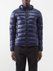 Crofton hooded quilted down coat