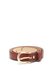 Rosette leather belt