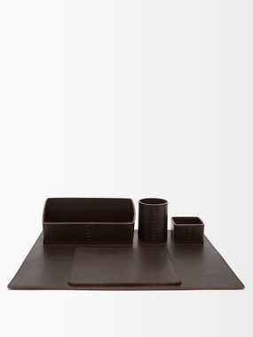 Rabitti 1969 Todi leather desk set