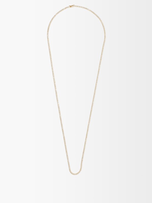 Shay Diamond, 18kt & 14kt gold tennis necklace