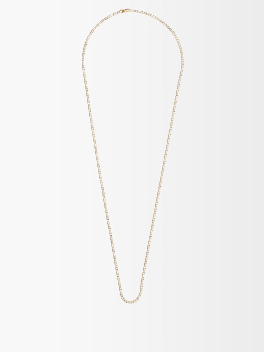 Shay Diamond, 18kt & 14kt gold tennis necklace