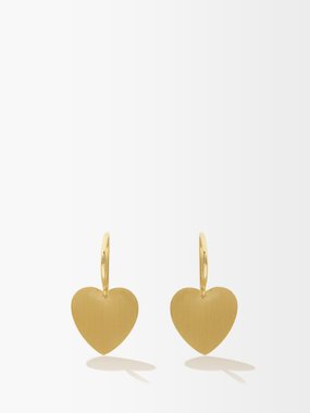 Irene Neuwirth Love small 18kt gold drop earrings
