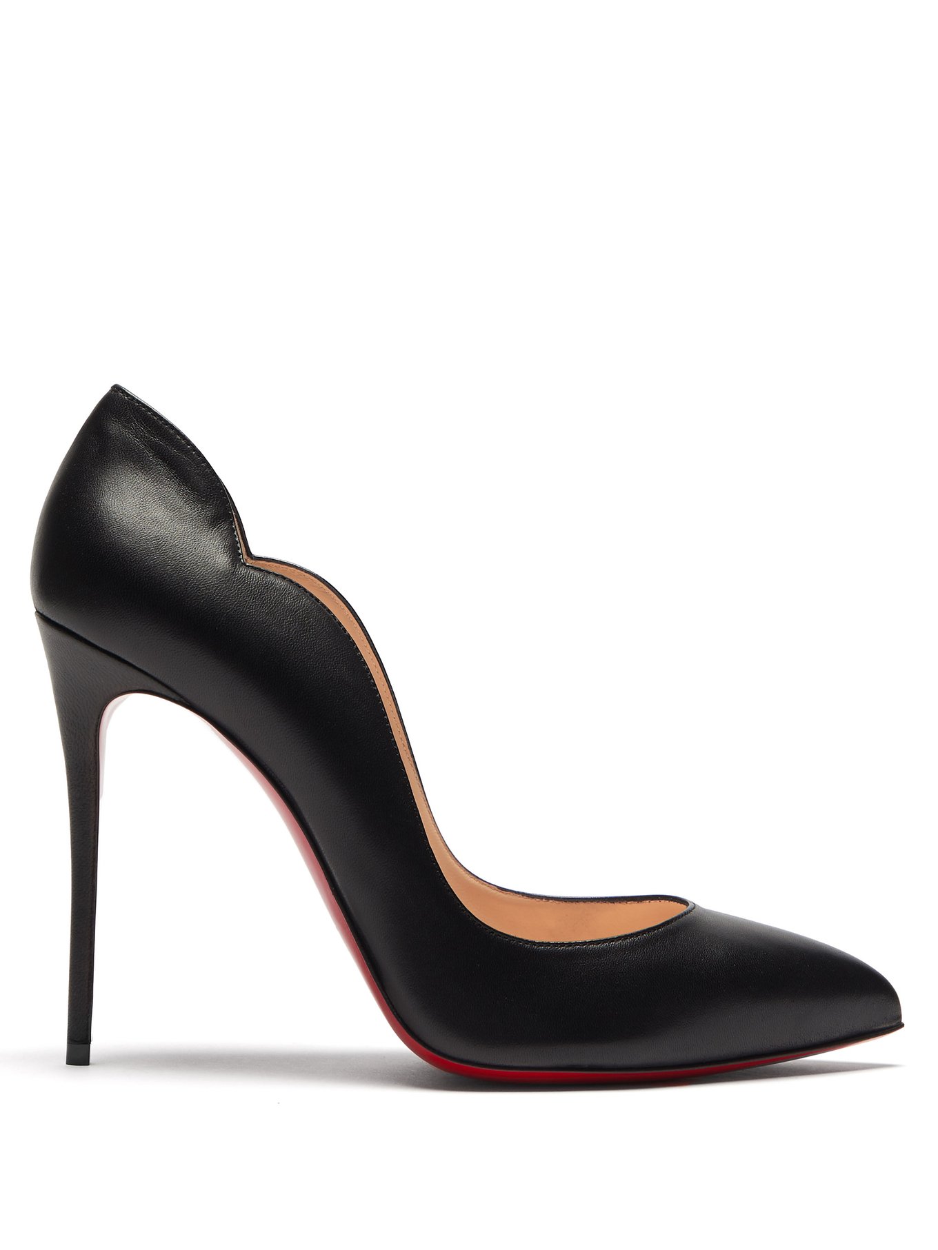 Neutral Hot Chick 100 scalloped patent-leather pumps, Christian Louboutin