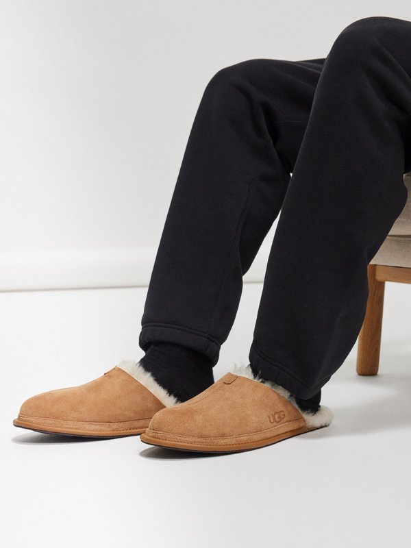 UGG Hyde shearling-lined suede slippers