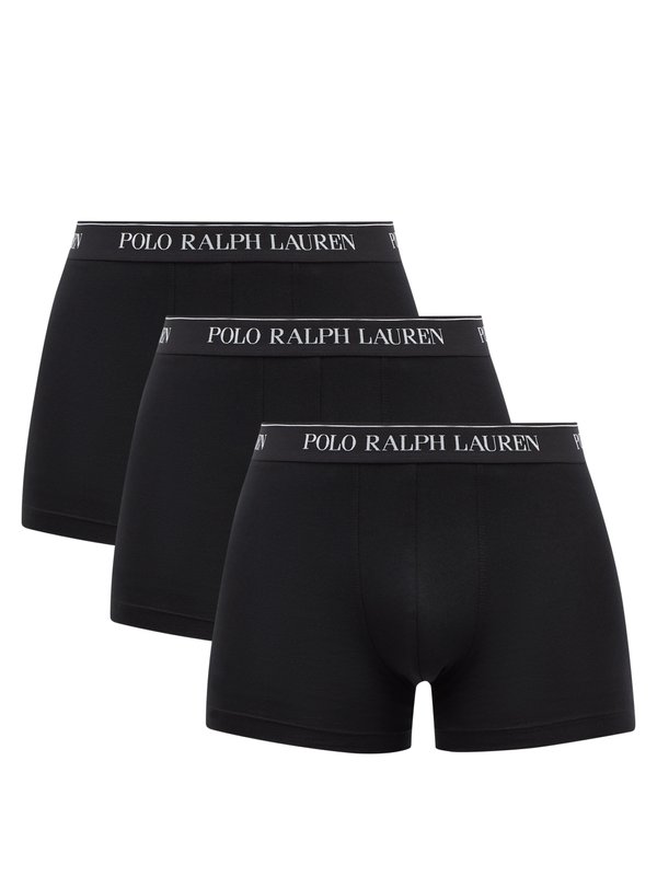 Polo Ralph Lauren Pack of three logo-jacquard cotton-blend trunks