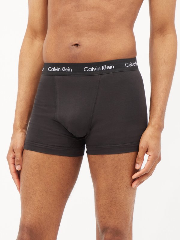 Calvin Klein Underwear Pack of five cotton-blend boxer briefs