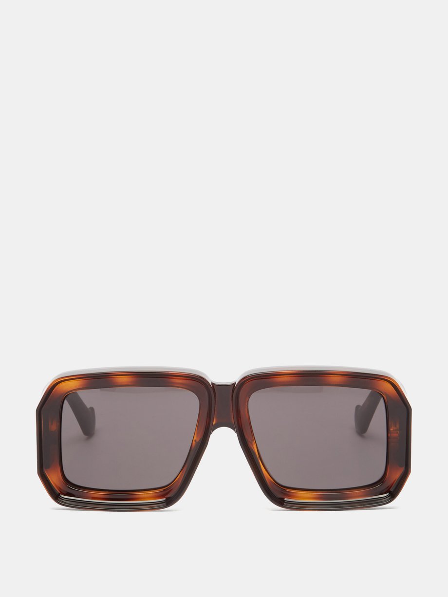 LOEWE Eyewear (LOEWE) Square tortoiseshell-acetate sunglasses