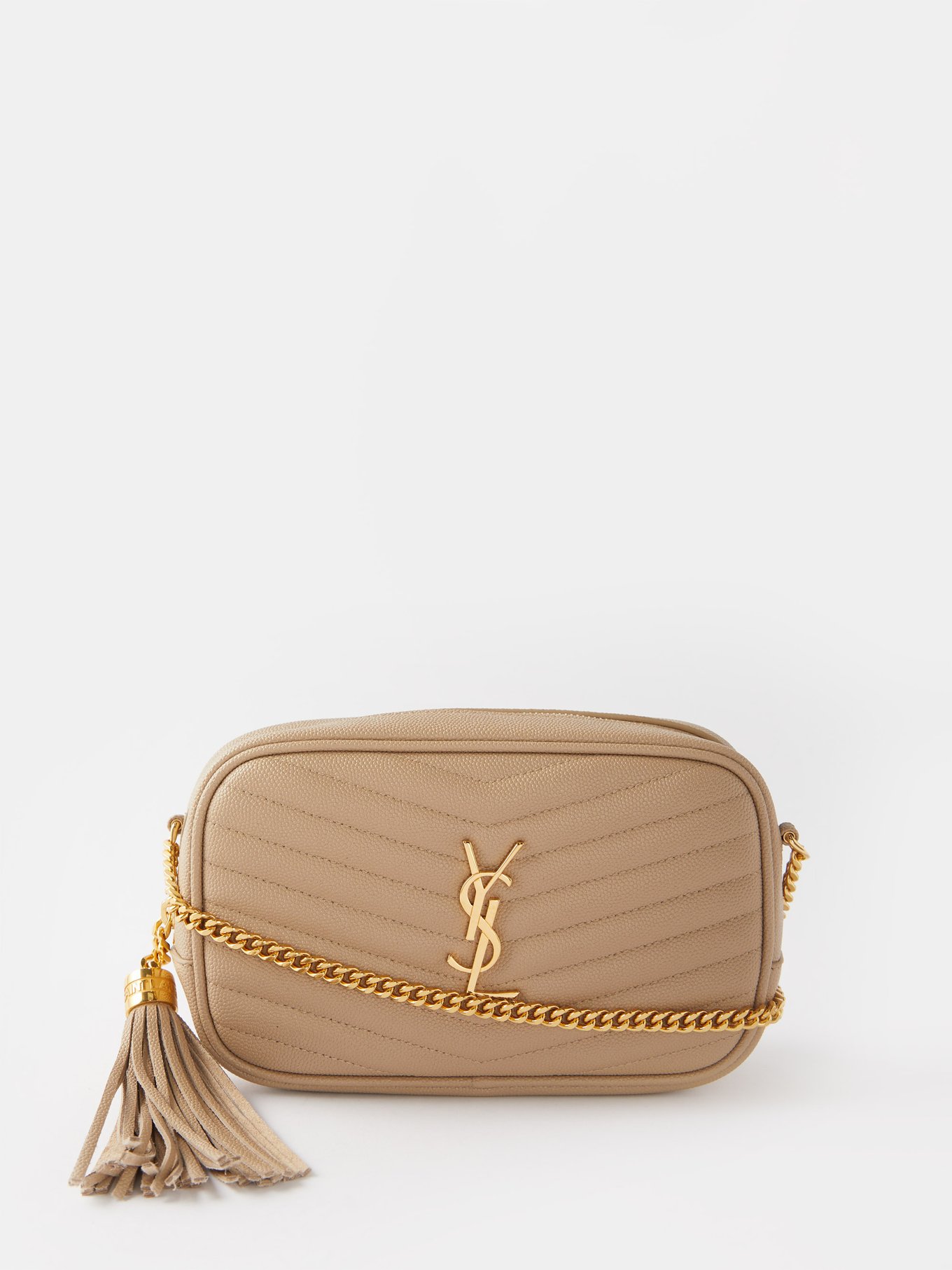 Lou mini quilted textured-leather shoulder bag