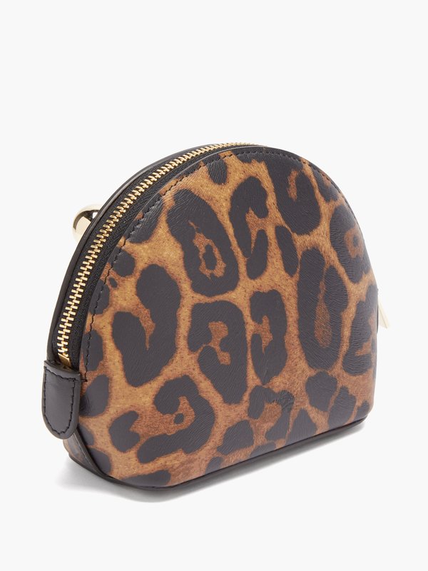 Christian Louboutin Carasky leopard-print leather cosmetics pouch