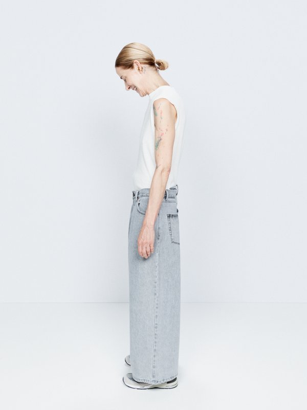 Raey Extra Fold organic-cotton wide-leg jeans