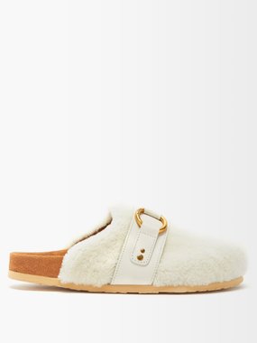See By Chloé Gema shearling backless loafers