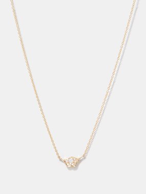 Sophie Bille Brahe Cloudy diamond and 18kt gold pendant necklace