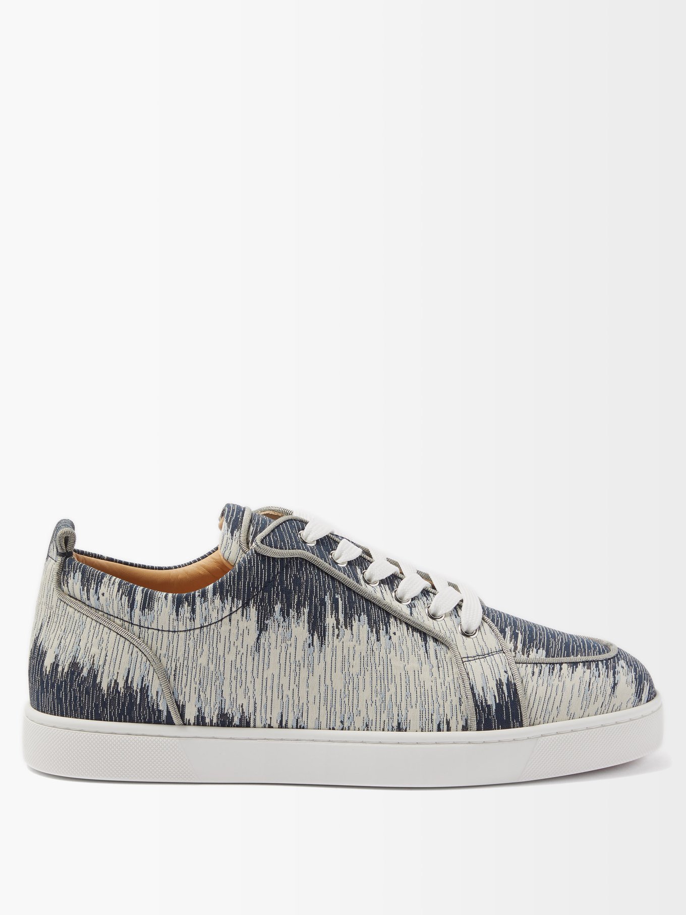 Christian Louboutin Rantulow Orlato Canvas And Leather Low-top Trainers in  White for Men