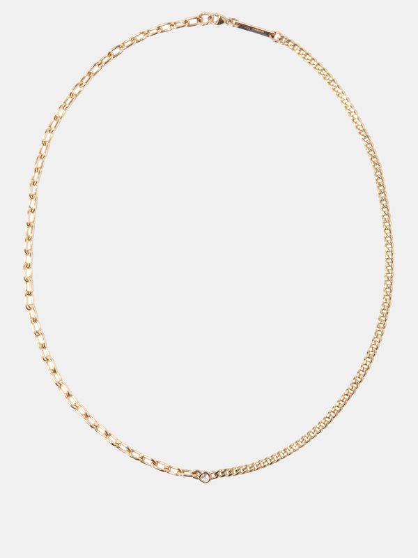 Zoë Chicco Floating diamond & 14kt gold necklace