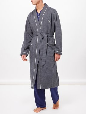 Polo Ralph Lauren Peignoir en jersey de coton mélangé à logo brodé