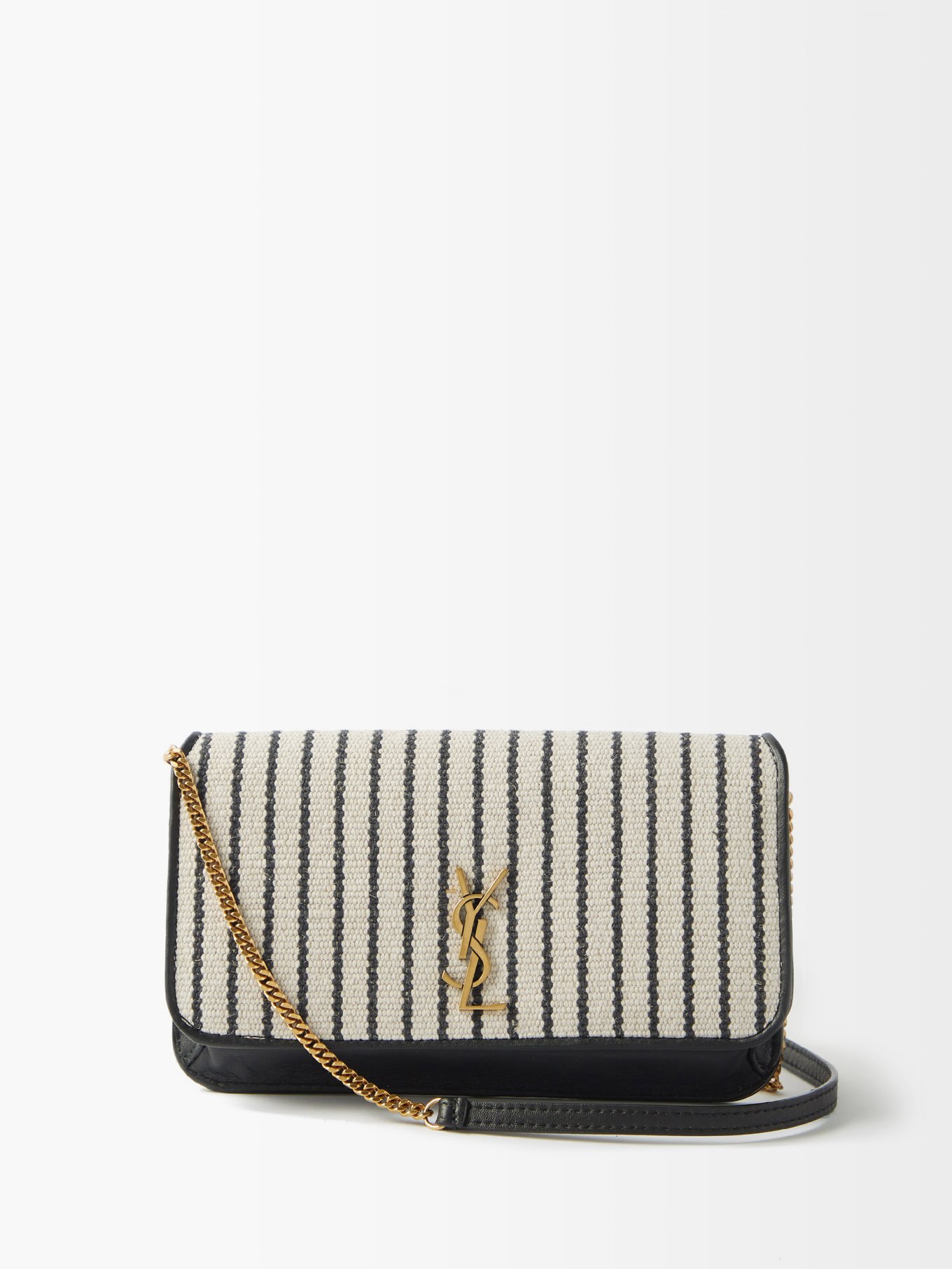 SAINT LAURENT - Le Monogramme canvas and leather camera cross-body