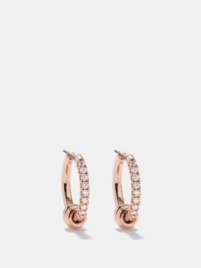 Spinelli Kilcollin Boucles d'oreilles en or rose et diamants Ara