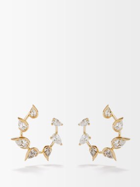Fernando Jorge Flicker diamond & 18kt gold earrings