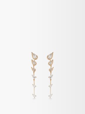 Fernando Jorge Flicker diamond & 18kt gold drop earrings