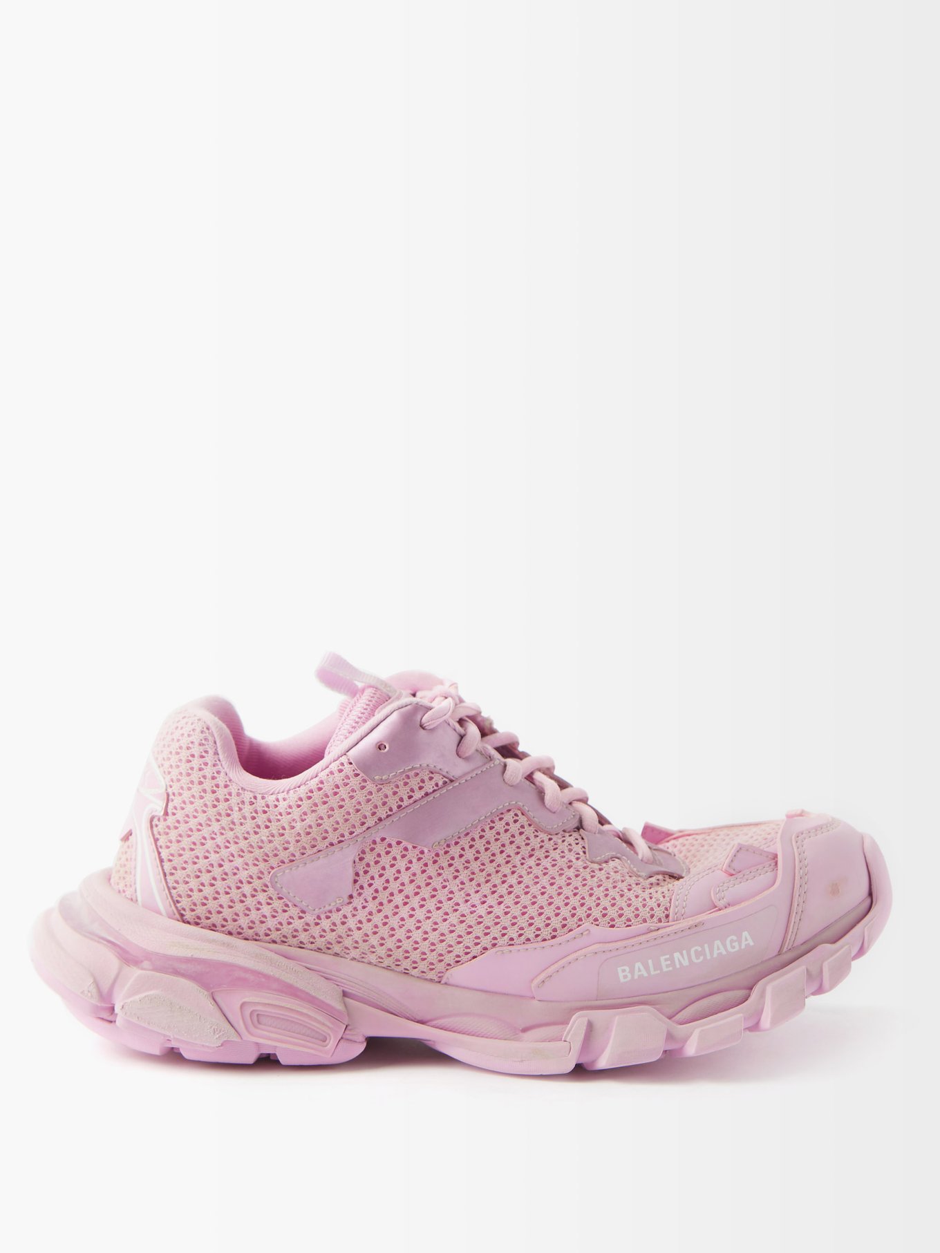 Pink distressed trainers | | MATCHESFASHION US