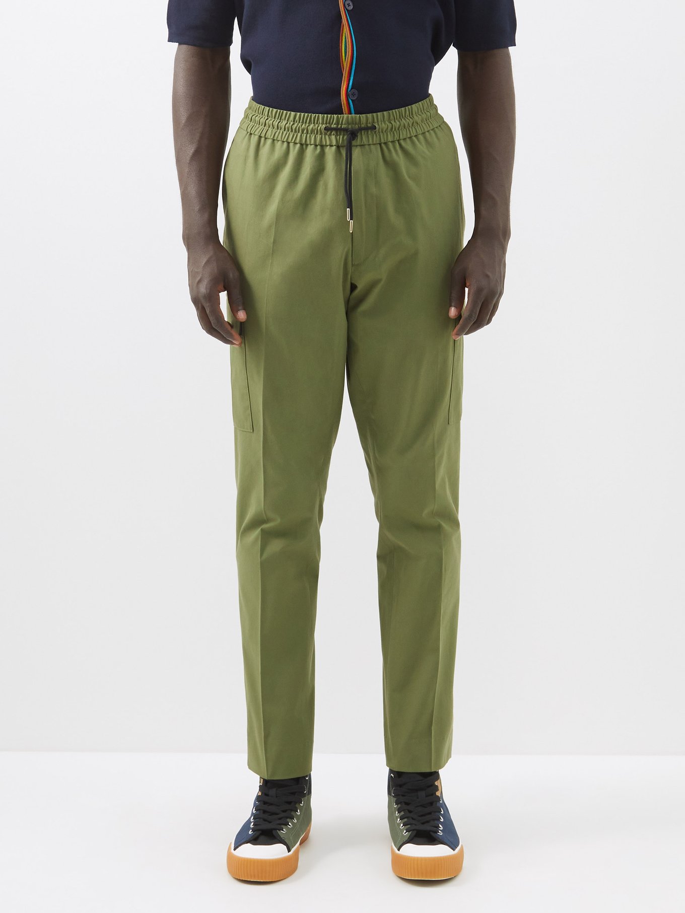 stitch color relax pants  /  aclent