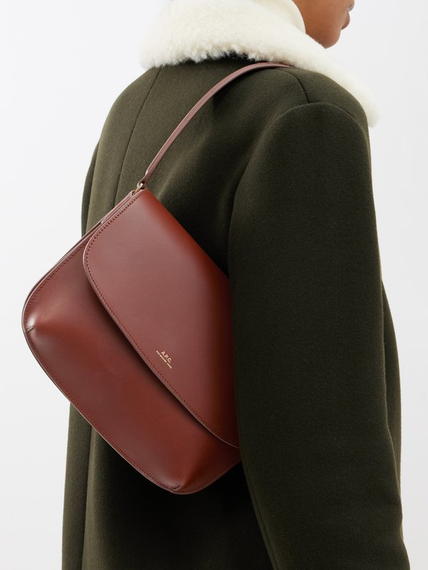 A.P.C. Sarah smooth-leather shoulder bag