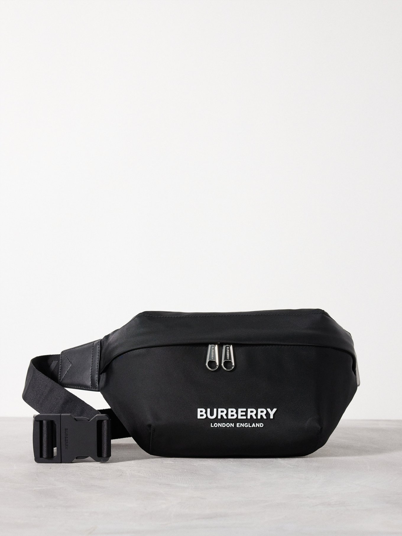 Burberry sonny logo embossed belt bag