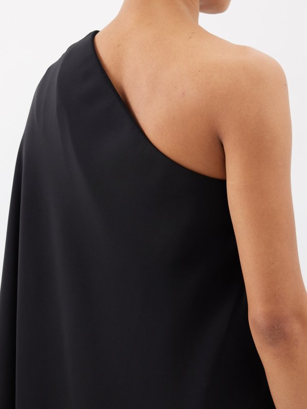 The Row Sparrow one-shoulder silk gown