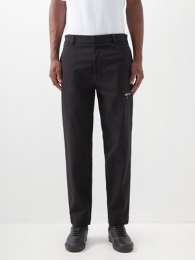 Moncler Cotton-blend straight-leg trousers