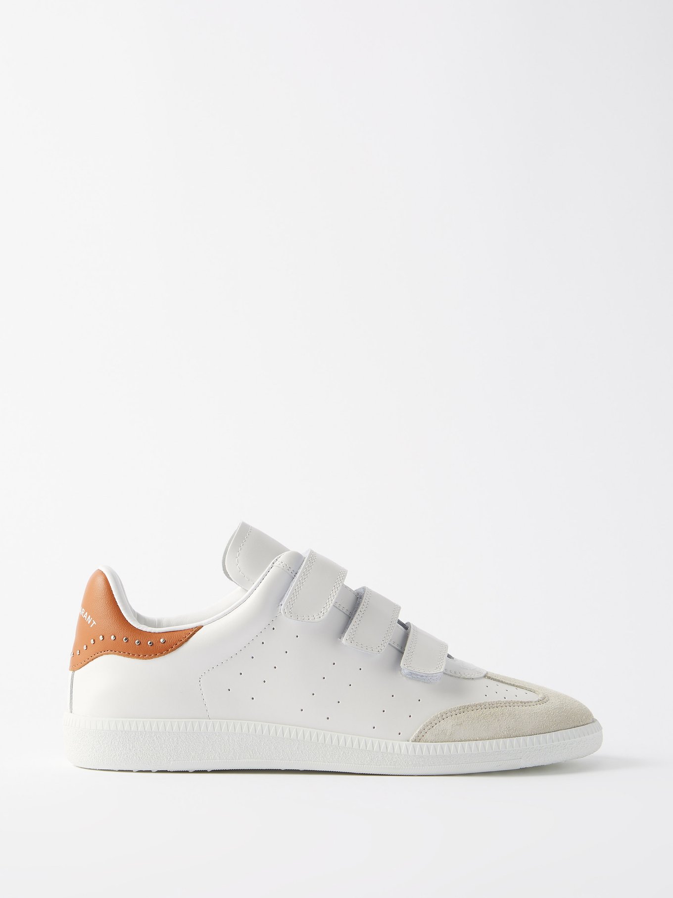White Beth velcro-strap leather and suede | Marant |