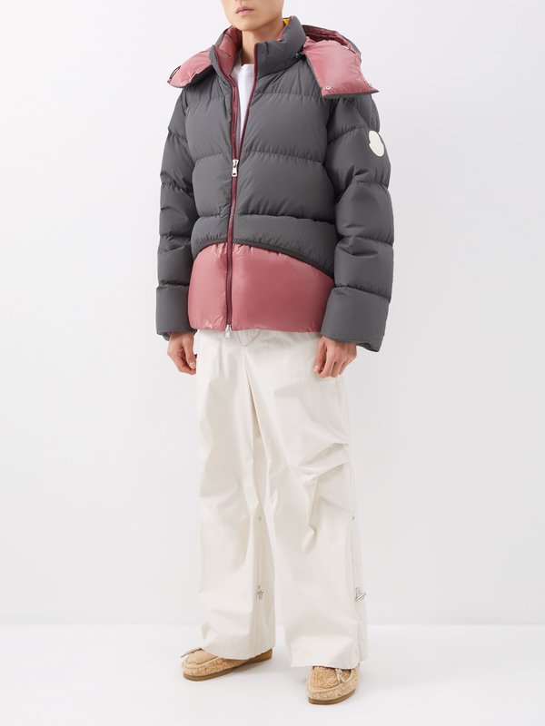 2 MONCLER 1952 (Moncler Genius) Achill hooded quilted down coat