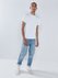 Single organic-cotton slim-leg jeans