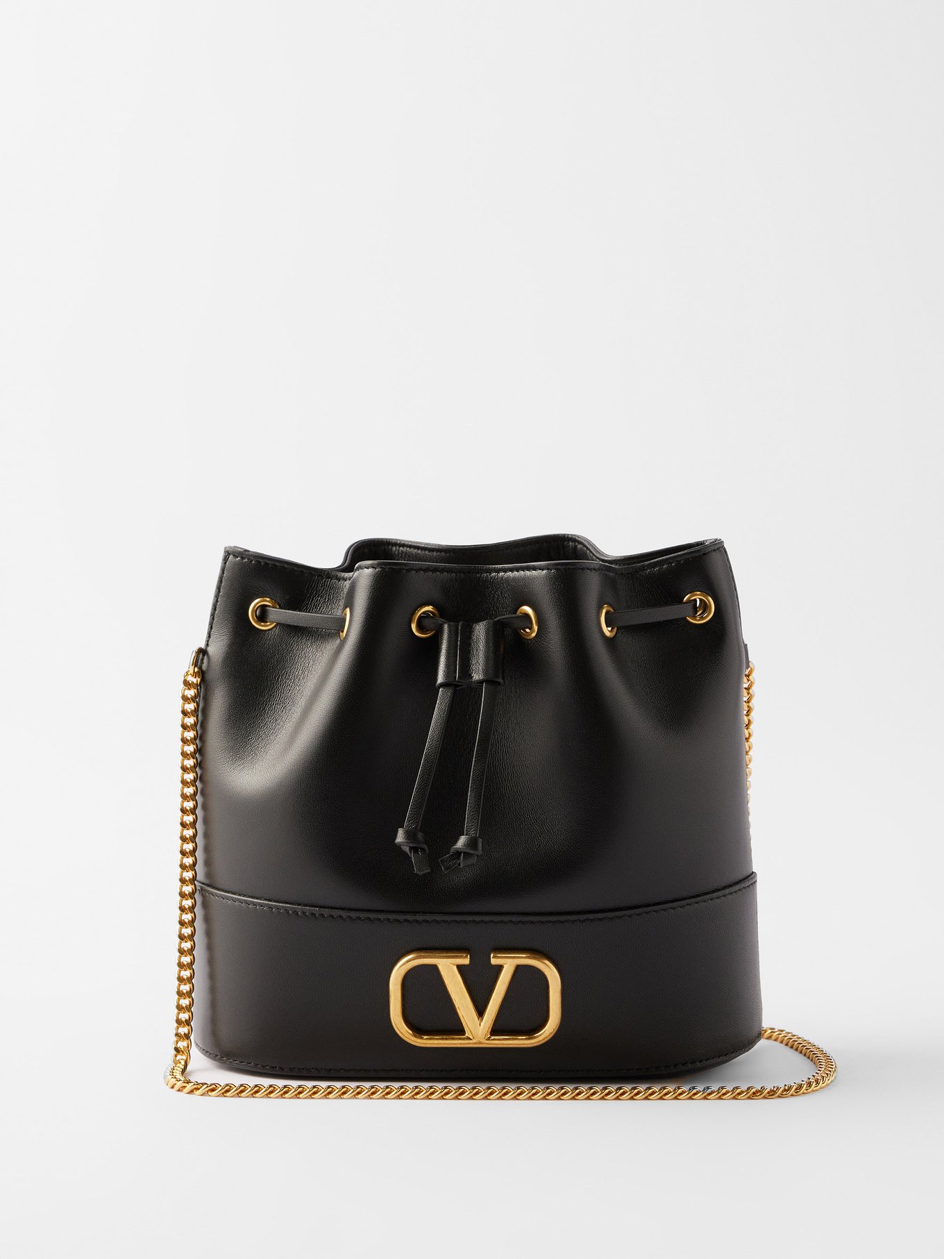 Valentino Bags Cookie cross body bag with chain strap in black