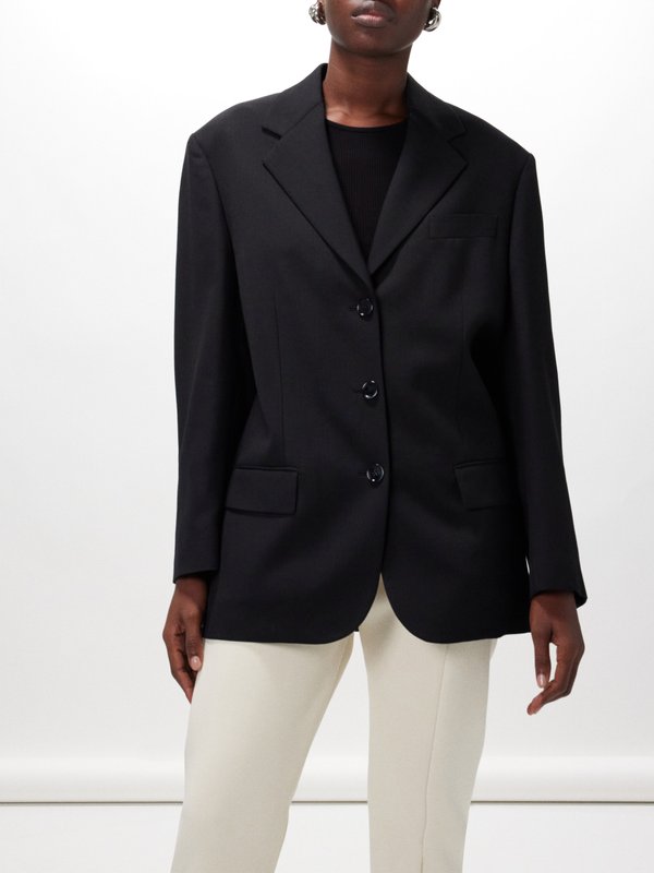 Acne Studios Juylie single-breasted canvas suit jacket