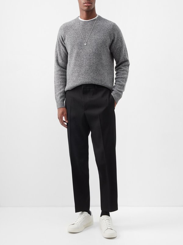 Sunspel Raglan-sleeve lambswool sweater